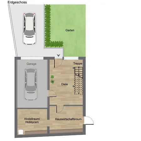 Bohnapartments - Town House Am Stadtpark - Terrasse - Parkplaetze - Wlan Apartment *