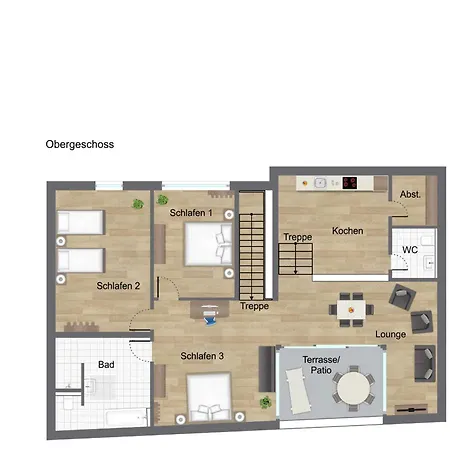 Bohnapartments - Town House Am Stadtpark - Terrasse - Parkplaetze - Wlan