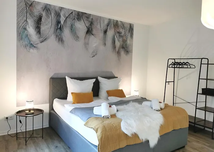 Bohnapartments - Town House Am Stadtpark - Terrasse - Parkplaetze - Wlan 아파트