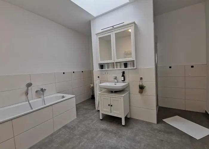 아파트 Bohnapartments - Town House Am Stadtpark - Terrasse - Parkplaetze - Wlan *