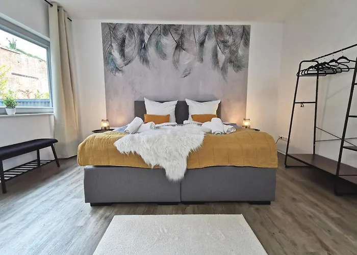 Apartment Bohnapartments - Town House Am Stadtpark - Terrasse - Parkplaetze - Wlan *