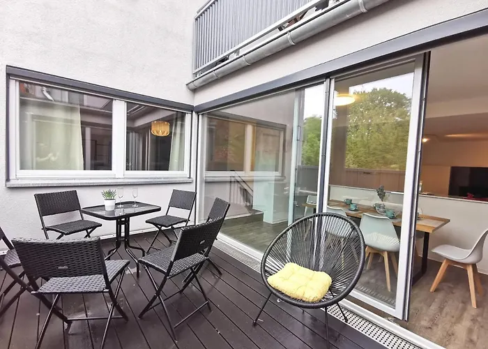 Bohnapartments - Town House Am Stadtpark - Terrasse - Parkplaetze - Wlan 에르푸르트