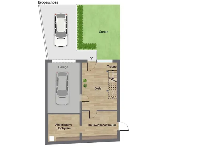 Bohnapartments - Town House Am Stadtpark - Terrasse - Parkplaetze - Wlan Apartment *